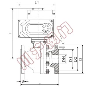 电动调节球阀 结构图