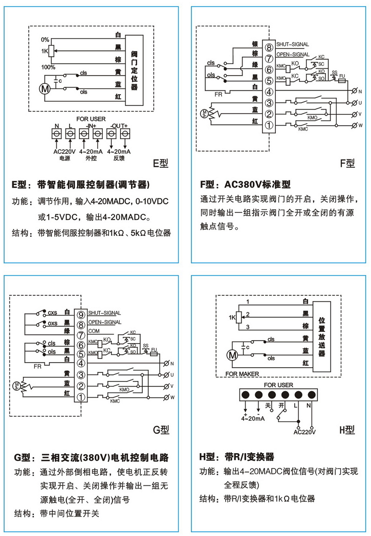 精小型电动执行器接线图