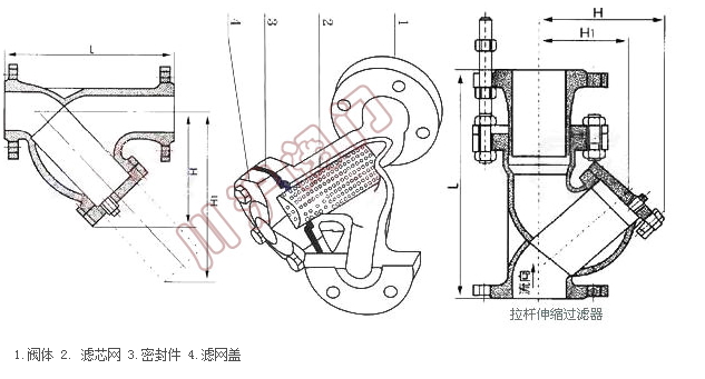 Y型过滤器结构图