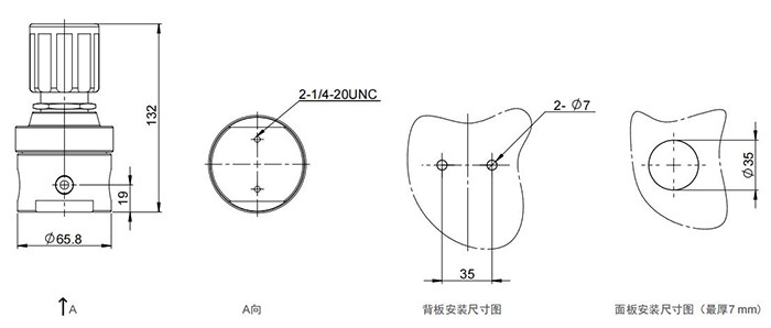 内螺纹背压阀结构图