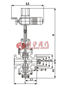 电动减温减压阀 结构图