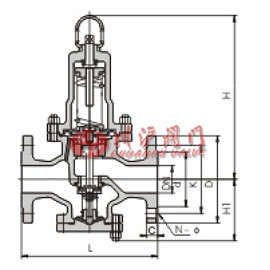 水用减压阀结构图