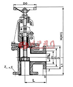 角式截止阀结构图
