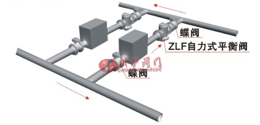 自力式平衡阀安装示意图