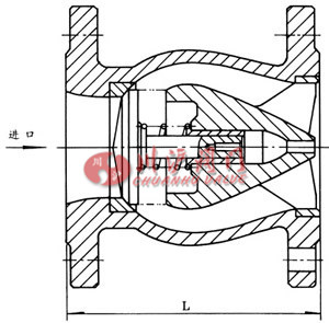 静音止回阀结构图